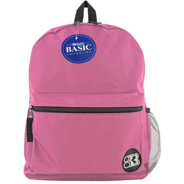 Basic Backpack 16in Fuchsia, PK2